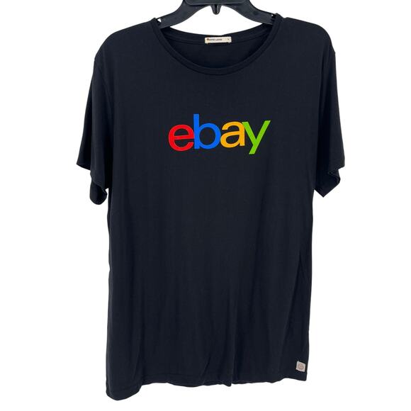 eBay Logo Branded Short Sleeve T Shirt Mens Size Large Official Merchandise - Picture 1 of 6